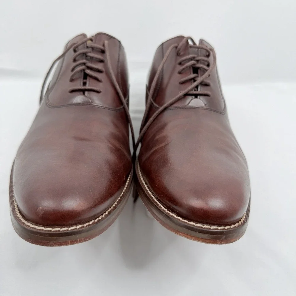 Cole Haan Oxford Men's Dress Shoes Brown Leather  Size 10.5 M